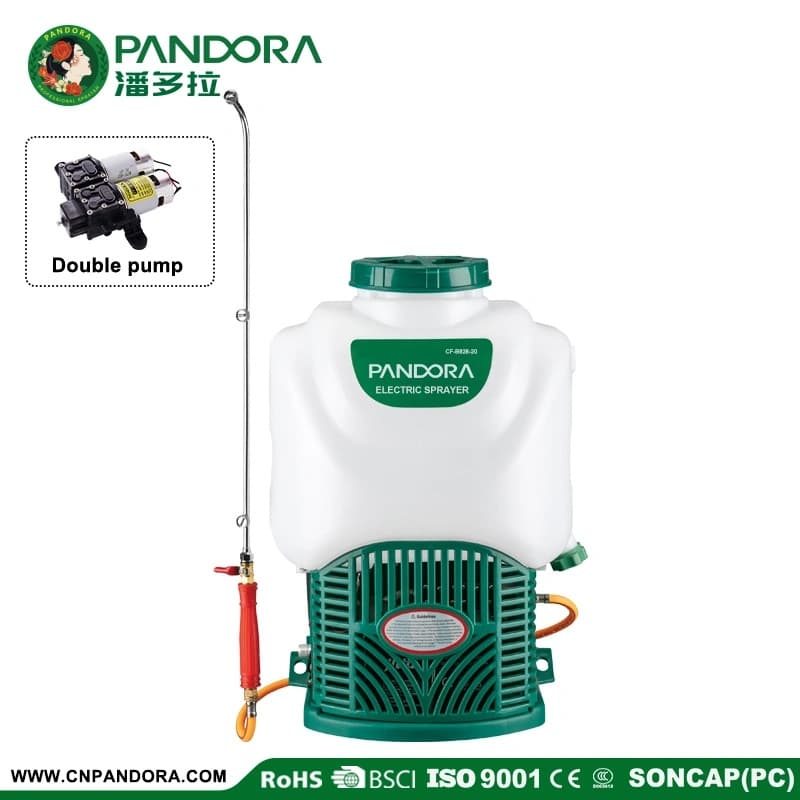 20L 25L Agriculture Knapsack Double Pump Electric Sprayer — CF-B828-P