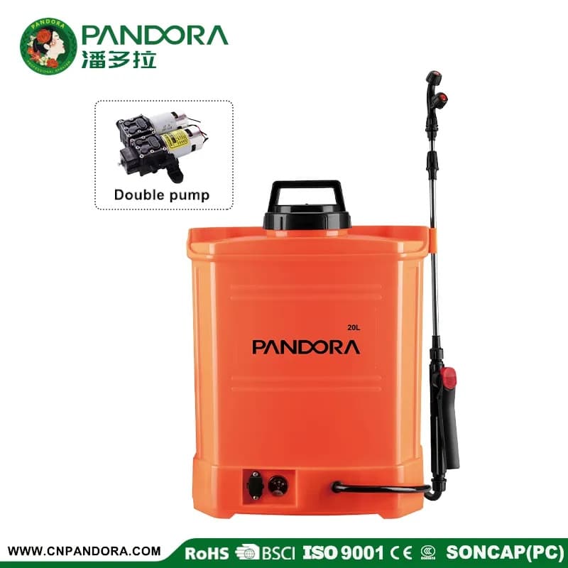 20L Agriculture Knapsack Double Pump Electric Sprayer — CF-EC-20AP