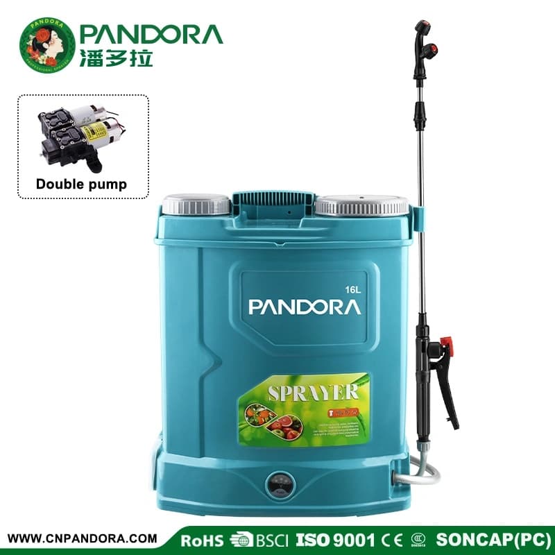 16L Agriculture Knapsack Double Pump Electric Sprayer — CF-ES-16P