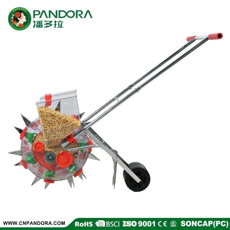2-in-1 Push Seeder & Fertilizer Spreader (Double Barrel) — CF-OS66